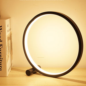 Homey modern ring design lamp