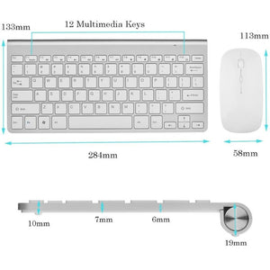 Homey Wireless, Slim, Low Noise Keyboard and Mouse Combo