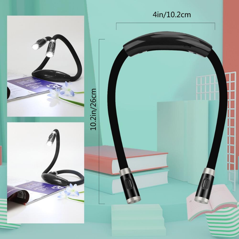 compact and flexible neck reading lamp