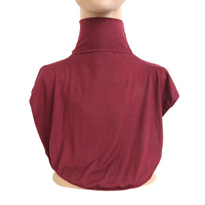 H010 muslim women&#39;s neck cover modal jersey Full cover high neck turtle neck cover islamic clothing ladies clothes accessory