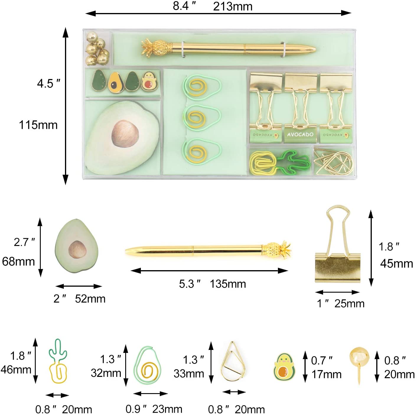 Avocado Style Stationary Set